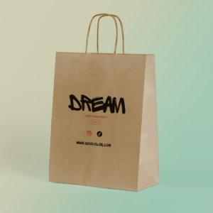 Bolsa de papel personalizada con imprsión digital