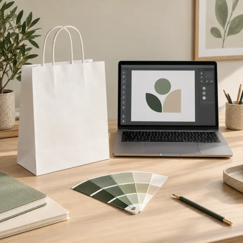 Preparación de un logo para imprimir en bolsas de papel